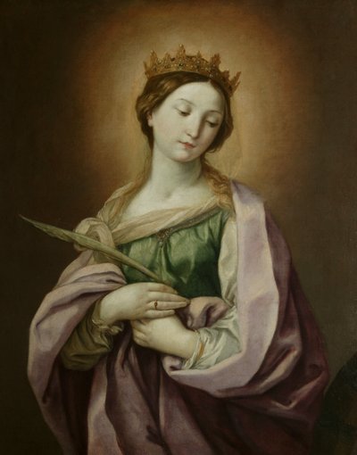 St Catherine, ca. 1638-40 (olie på lærred) af Guido Reni