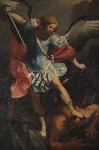 Ærkeenglen Mikael besejrer Satan af Guido Reni