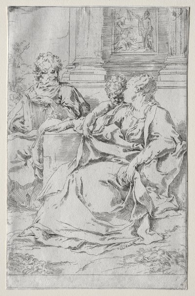 Den hellige familie. af Guido Reni