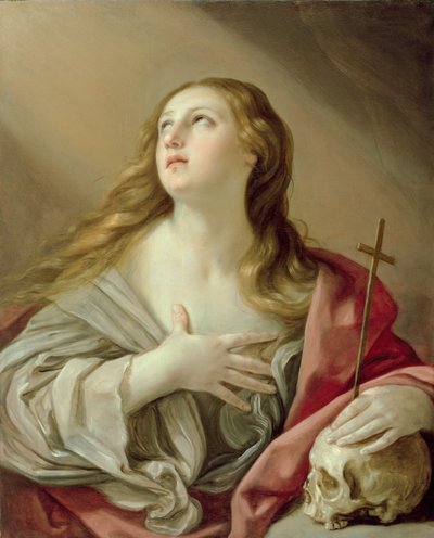 The Penitent Magdalene, ca. 1638 (olie på lærred) af Guido Reni