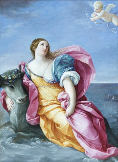 Voldtægten af Europa, ca. 1637-39 (olie på lærred) af Guido Reni