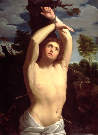 Sankt Sebastian af Guido after Reni