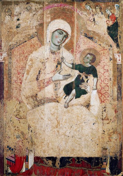 Tronede Madonna af Guido da Siena