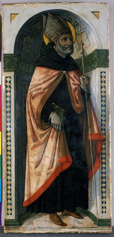 St. Augustine, ca. 1500 (tempera på træ) af Guidoccio di Giovanno Cozzarelli
