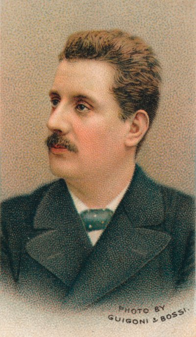 Giacomo Puccini 1858-1924 italiensk komponist, 1911 af Guigoni and Bossi.