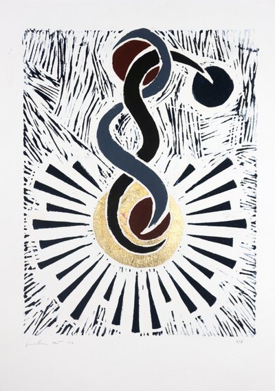 Inverted Ballerina Nº2, 2019 (linosnit) af Guilherme Pontes