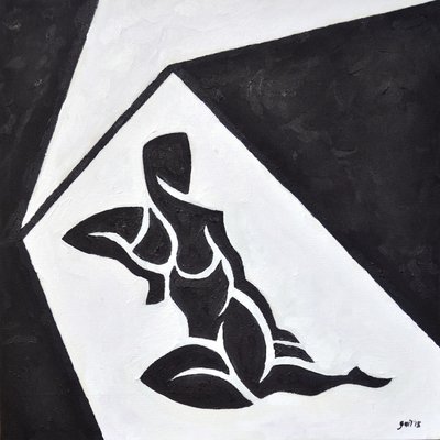 Lygia Nº4, 2014 (olie på lærred) af Guilherme Pontes