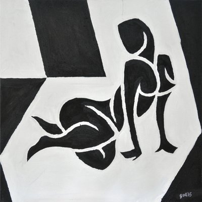 Lygia Nº 3, 2014 (olie på lærred) af Guilherme Pontes
