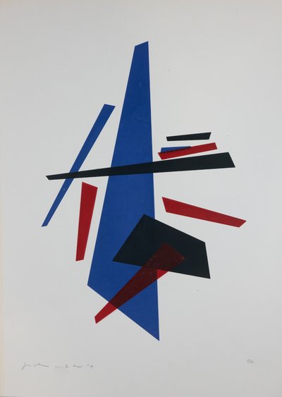 Bevægelse Nº7, 2019 (silketryk) af Guilherme Pontes