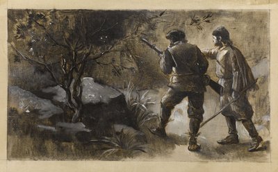Kennybol og Guldon Stayper, ca. 1889 (olie på lærred) af Guillaume Albert Demarest