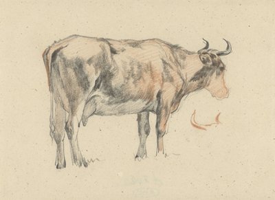 Stående ko, til højre af Guillaume Anne van der Brugghen