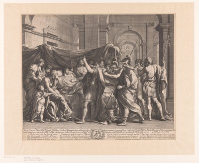 Germanicus på sit dødsleje af Guillaume Chasteau