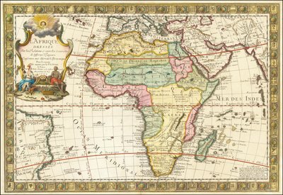 Kort over Afrika fra 1732 af Guillaume Danet af Guillaume Danet