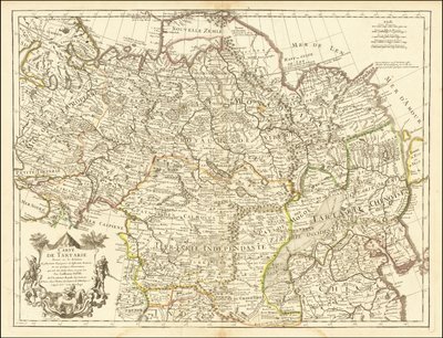 Kort fra 1706 - Kort over Tartariet af Guillaume Delisle