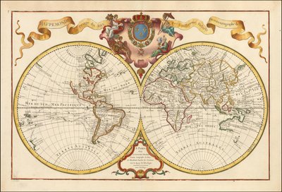 Verdenskortet fra 1720 - Mappemonde a l