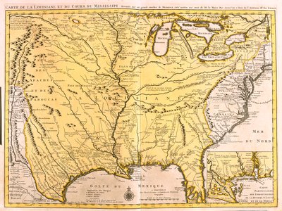 Montana, North Dakota, Minnesota, Wisconsin, Michigan, New York, Wyoming, South Dakota, Nebraska, Iowa, Illinois, Indiana, Ohio, Pennsylvania, Colorado, Kansas, Missouri, Kentucky, West Virginia, Oklahoma, Arkansas, Tennessee, Texas, Louisiana, Mississippi af Guillaume Delisle