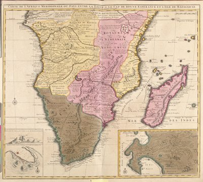 Syd-Gabon, store dele af Republikken Congo (undtagen nord), store dele af Den Demokratiske Republik Congo (undtagen nord), store dele af Uganda (undtagen nord), store dele af Kenya (undtagen nord), syd-Somalia, Rwanda, Burundi, Tanzania, Angol af Guillaume Delisle