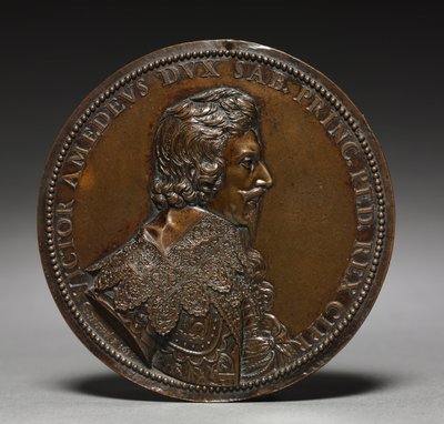 Portræt af Victor Amedeus af Savoyen, 1636. af Guillaume Dupre