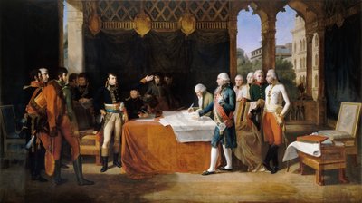 The Preliminaries of Leoben, 17th April 1797 af Guillaume Guillon Lethière