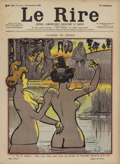Illustration til Le Rire af Guillaume Le Barrois dOrgeval