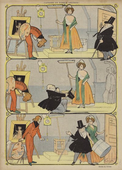 Illustration til Le Rire af Guillaume Le Barrois dOrgeval