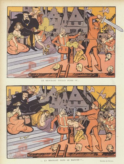 Illustration til Le Rire af Guillaume Le Barrois dOrgeval