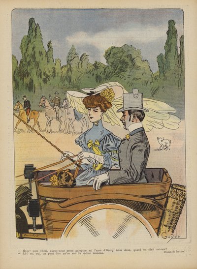 Illustration til Le Rire af Guillaume Le Barrois dOrgeval
