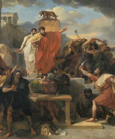 Detalje af: Virginias død af Guillaume Lethiere