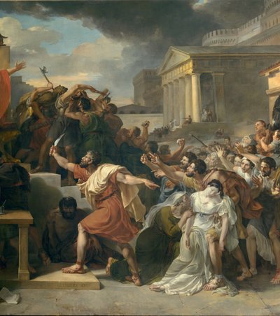Detalje af: Virginias død af Guillaume Lethiere