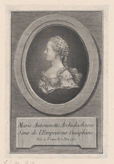 Marie Antoinette, prinsesse, 1770. af Guillaume Phillipe Benoist