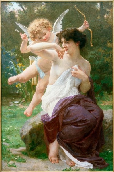 Venus med Amorette af Guillaume Seignac
