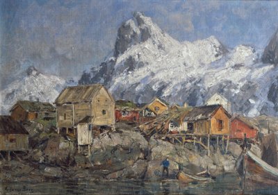 Svolvær (maleri) af Gunnar Berg