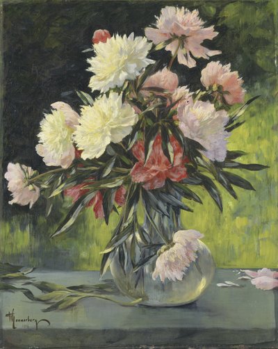 Pæoner, 1898 af Gunnar Gunnarson Wennerberg