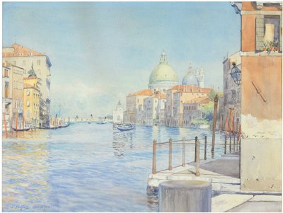 Canal Grande, Venedig, med Santa Maria della Salute af Gunnar Widforss