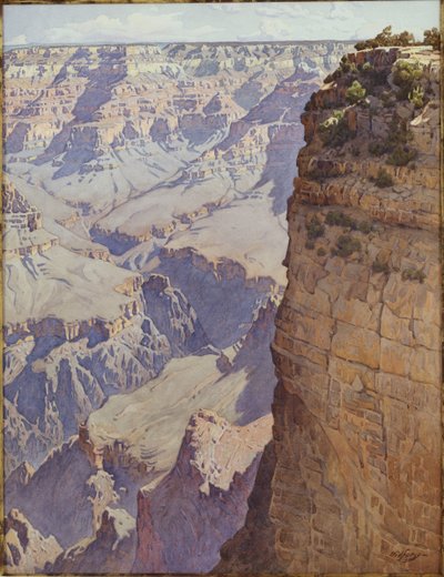 Grand Canyon of Arizona (w/c på papir) af Gunnar Widforss