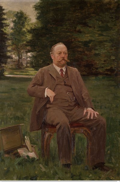 Fernand Scribe i sin have af Gustaaf Vanaise