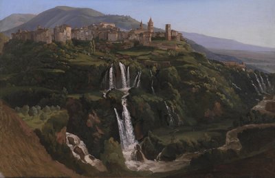 Udsigt over Tivoli i Italien af Gustaf Wilhelm Palm