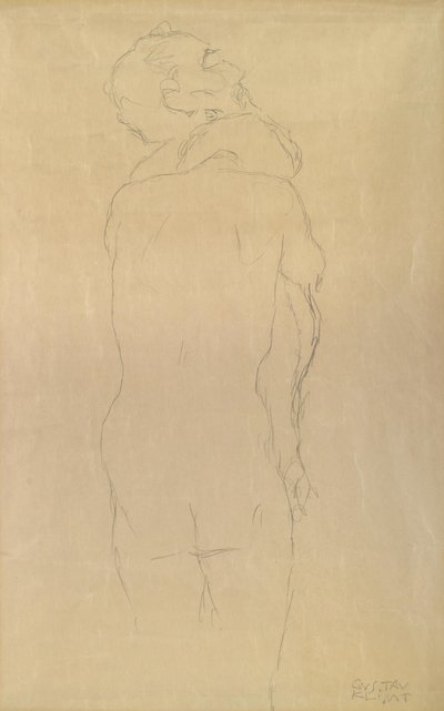 Adam og Eva studerer af Gustav Klimt