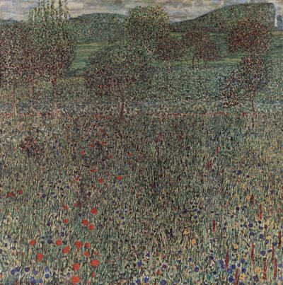 Blomstrende mark af Gustav Klimt