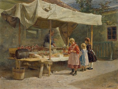 Ved honningkageboden af Gustav Adolf Hessl
