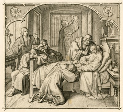 Luthers ven Philipp (Philippe, Philippus) Melanchthon (1497-1560) er meget syg og derfor beder Luther om bedring af Gustav Ferdinand Leopold Konig