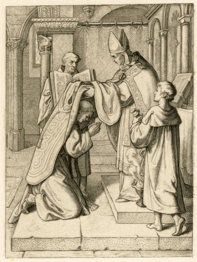 Martti Luther on vihitty papiksi af Gustav Ferdinand Leopold Konig