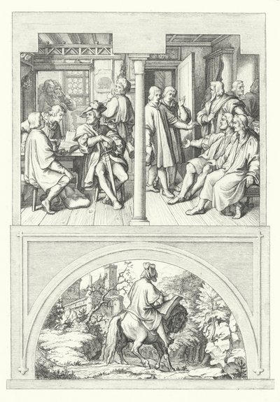 Scener fra Martin Luthers liv (stik) af Gustav Ferdinand Leopold Konig