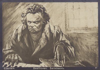 Ludwig van Beethoven, tysk komponist og pianist (1770-1827) af Gustav Heinrich Eberlein