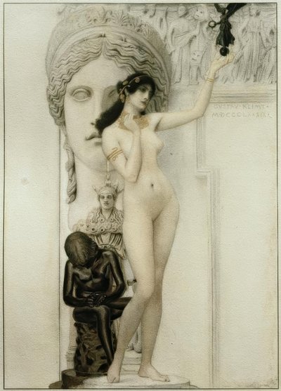 Skulpturens allegori af Gustav Klimt