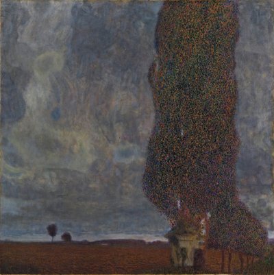 Nærmer sig tordenvejr The Large Poplar II, 1903 af Gustav Klimt