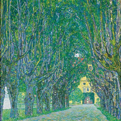 Avenue af Schloss Kammer Park af Gustav Klimt