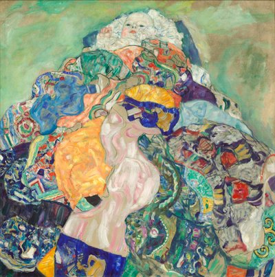 Baby (Vugge), 1917-18 af Gustav Klimt