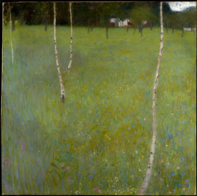 Bondegård med birkes (unge birkes) af Gustav Klimt