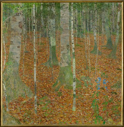 Bøgeskoven (Birch Woods) af Gustav Klimt